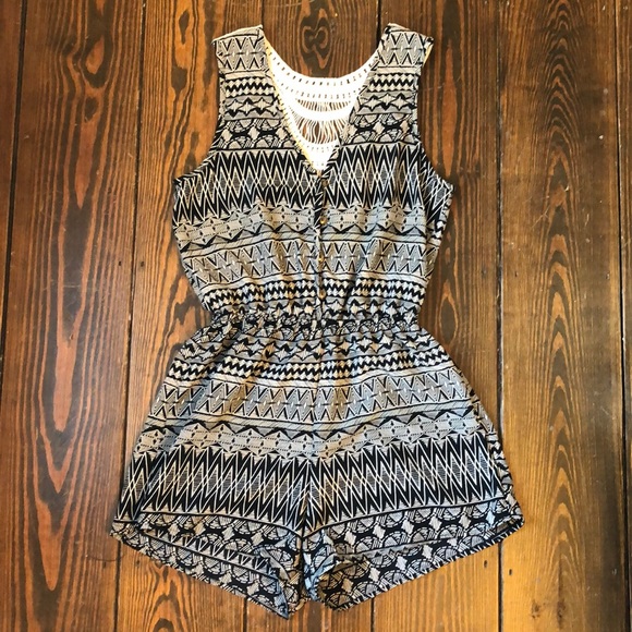 Blue Rain Pants - SOLD Blue Rain (Francesca’s) Romper, Size M